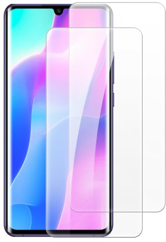 Shantime [2 Stück Displayschutz Gehärtetes Glas Kompatibel mit Xiaomi Mi Note 10 Lite (6.47 Zoll), HD Klar Kratzfest Blasenfrei