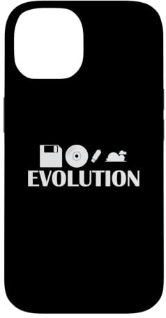Evolution Disquette CD Clé USB Cloud Coque pour iPhone 14