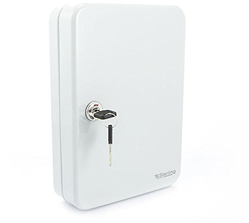Sterling KC24 24-Hook Key Cabinet, Grey, 250.0 mm*60.0 mm*180.0 mm