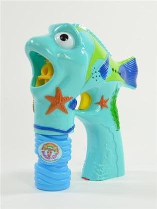 Fisch Seifenblasenpistole in gelb mit Licht und Sound
