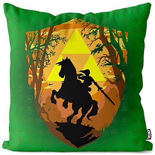 VOID Ride Through Hyrule Kissenbezug Kissenhülle Outdoor Indoor, Kissen Größe:60 x 60 cm