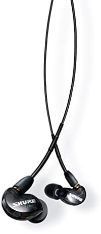 Shure SE215-K-E Auricolari ad isolamento acustico di alta qualità, suono caldo e dettagliato, con bassi potenti, cavo staccabile, nero