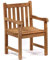 BrackenStyle Warwick Grade A Teak Armchair - Premium Wooden Garden Patio Outdoor Seat Chair