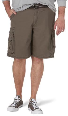 Lee mens Big & Tall New Belted Wyoming cargo shorts, Vapor, 50 US