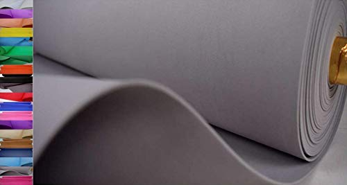 Stoffbook GRAU MOOSGUMMI 2MM BASTELMATERIAL Stoff Stoffe, D006