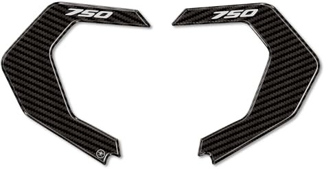 labelbike - 2 Adesivi 3D Spigoli Carene Moto Scooter Decorazioni e Protezioni con Licenza Ufficiale Honda in Resina compatibili con HONDA X-ADV 750 2017-2020 - Colore Simil Carbonio