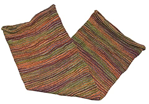 Simandra Schlauchschal Strickschal Schlauch Schal Kopftuch Halstuch Mütze Dread Wrap Multischal Magic Hair (Grün gestreift)
