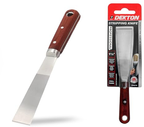 Dekton Stainless Steel Wallpaper Paint Stripping Decorators Tang Scraper 1.5
