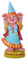 Pacific Giftware Gartenzwerg Figur - Hippie Lady Groovy 33,5 cm | Garten Zwerg Statue Frau lustig witzig