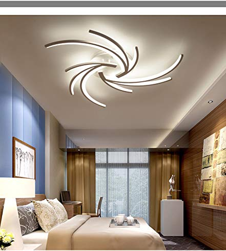 Eurotondisplay NEU 2042WJ-3 LED Deckenleuchte mit Fernbedienung Lichtfarbe/Helligkeit einstellbar Acryl-Schirm weiß lackierter Metallrahmen Modernes Design Energieeffizienzklasse: A+ Modern