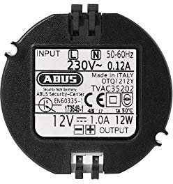 ABUS TVAC35202 Mini Clip Einbaunetzteil 230V AC 12V DC für 55 mm Unterputzdosen