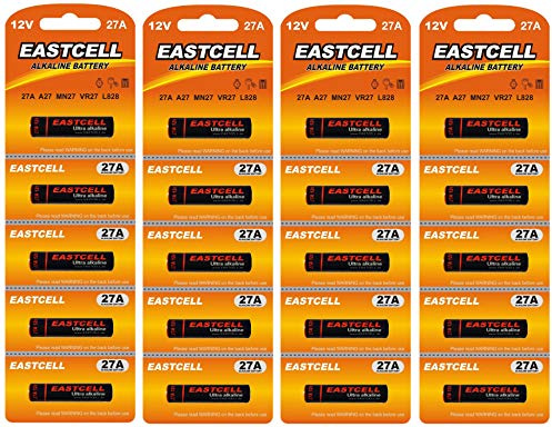 EASTCELL A27 27A MN27 GP27A L828 12V Alkaline, 20 Batterien für Funkgeräte