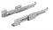Hettich 9240932 ArciTech Vollauszüge Actro Silent 19mm NL 550mm 40kg li/re Push to Open, Belastbarkeit: 40 Kg, 500 mm, Silber, 550 mm