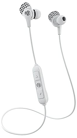 JLab JBuds Pro Bluetooth Wireless Earbuds, In-Ear Kopfhörer mit 10mm-Titan-Treibern und Geräuschisolierung, Inkl. Gel-Ohrtips und Cush-Fin-Ohrpassstücke für optimale Passform (Weib)