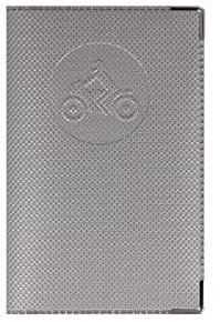 Color Pop - Porte-papiers Moto – Fabrication Française – PVC Silver – Carte Grise et Nouveau PERMIS de Conduire – 13,8 x 9 cm (Argent)