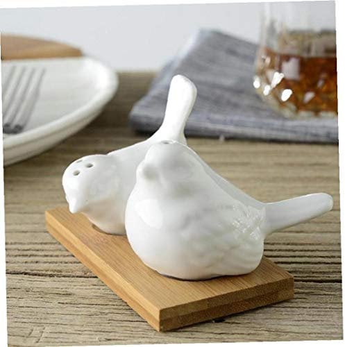 EIN Paar Tauben-Liebe-Vögel Shaped Salz und Pfeffer Küche Kits Hochzeitsdeko Keramik Geschenk Gewürz Würzen Menage Caster