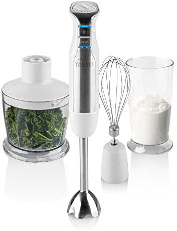 ETA Stabmixer Tasso - 600W, Beine aus Edelstahl, Schlagbesen, Hackmesser 500ml