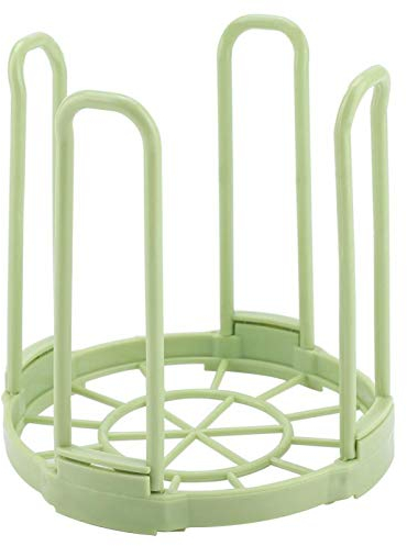 Tiiyee Bowl Holder Draining Rack, Plate Organizer Drawer Dish Rack Tableware Storage Sink Drying Shelf Display Stand Stacking Accessory for Home Cupboard Organiser Kitchen Cabinets (Green)