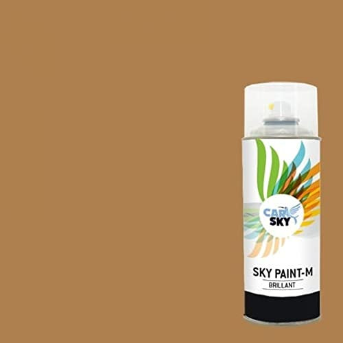 CARSKY Bombe de peinture RAL Beige Brun 1011 finition brillante 400ml
