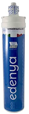 Filtro Edenya carbone attivo AG 0,5 micron antibatterico - Medium - Made in Italy - compatibile con filtro Everpure 4C2 (ex 4DC) - attacco universale