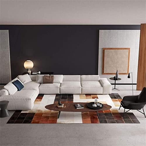 Nueva Alfombra de Piel de Vaca Patchwork. Cod CMB14 15A (120 x 180 cm)