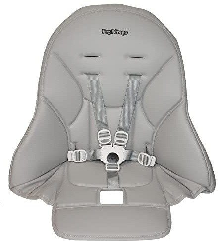 Peg Perego Siesta Coussin de rechange pour chaise haute avec ceinture de sécurité Gris