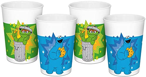 GEDALABELS Sesamstrasse Trinkbecher 2022 4er Set 330ml, Bunt