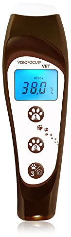 Tecnimed – VisioFocus VET 006610 – Thermomètre infrarouge sans contact pour animaux à usage professionnel – Sans aucun contact avec l'animal – Fabriqué en Italie