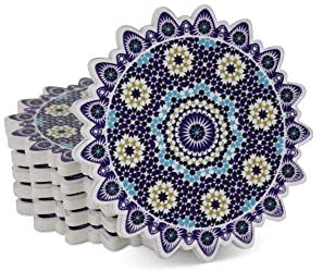 Sous-verres marocains Mosaïque Ayo (lot de 6)