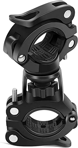 Rollstuhl-Gehstock-Rack, 360° drehbar, praktischer Stockhalter-Clip, Rollstühle Elektromobil-Roller, Zubehör Krückenhalter für ältere Menschen-Schwarz, Schwarz , Einheitsgröße