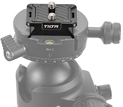 Tilta ARCA Manfrotto Dual Quick Release Plate Connection Compatible with Manfrotto Tripod and Receivers - Black TA-DQRP-B
