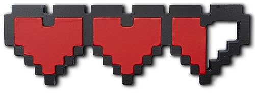 INSOVITA Gaming Logo Schild, Gaming Dekor, Kleiner Pixel Herz Container, Kleines Spielzimmer Dekor, Hängende Gaming Wand Dekor, Tolle Gamer Geschenke, Retro Gaming Stuff.