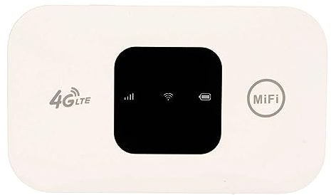 Zunate Hotspot WiFi Mobile 4G, Router Portatile con Slot per Scheda SIM, Batteria da 2100 mAh, Dispositivo Tascabile Ad Alta velocità Che Collega Fino a 10 Dispositivi