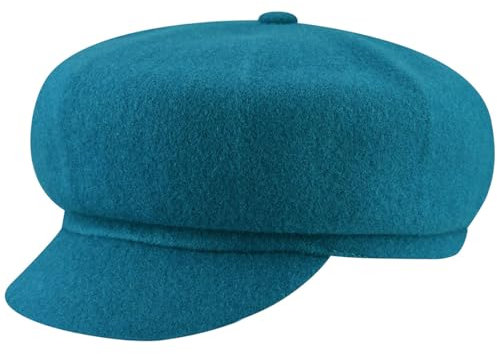 Kangol Unisex Wool Spitfire Baskenmütze, Marineblau/Türkis, L