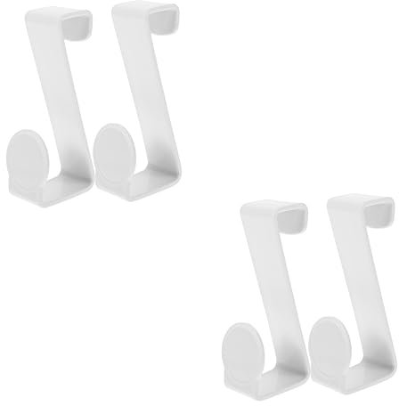 Angoily 4pcs Potty Hooks Multi-use Punch Toilet Tank Hooks for Bathroom Closet Door Organization Home Organizing No Damage to Walls for Item Storage