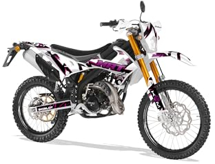 Deko-Set für Motorrad, anpassbar, für Rieju MRT 50 von 2022 bis 2023, Boost, Violett / Rosa
