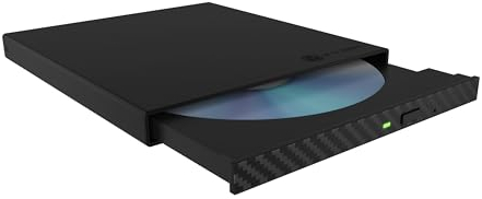 ICY Box IB-AC640-C3 Boîtier Externe de 5,25 Pouces pour lecteurs Blu-Ray et DVD Ultra Fins (jusqu'à 9,5 mm de Hauteur), USB-A et USB-C, USB 3.0 pour graveur DVD, Aluminium, IB-AC640-C3