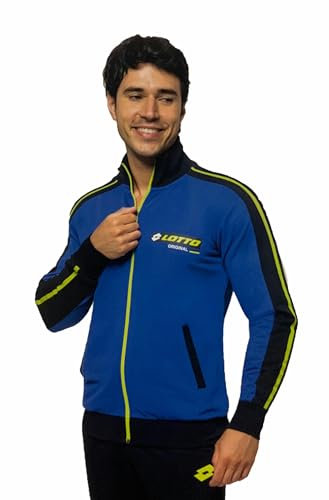 Lotto Tuta Uomo in Felpa Estiva - Completa e Sportiva - Morbida per il Tuo Massimo Comfort (1067 Bluette, XXL)