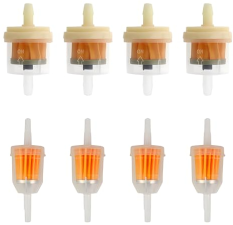 LuLiyLdJ 8 Pezzi Filtro Benzina Moto, Minimoto a Benzina, Filtro Gasolio, Filtro Carburante, Filtro Benzina Auto, per moto da 6-8 mm, scooter, motociclette, generatori, tosaerba, automobili