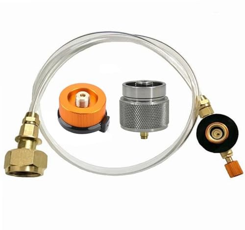RoxNvm Adaptateur GPL Bouteille de Gaz,Adaptateur Cartouche Camping Gaz,Adaptateur de Propane Tuyau de Rechange pour Convertisseur pour Cuisinière à Gaz Extérieure
