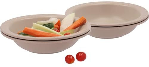 Berger Mali Suppenteller-Set 4-tlg. | Campingteller Essgeschirr | Robustes Design | Mikrowellengeeignet