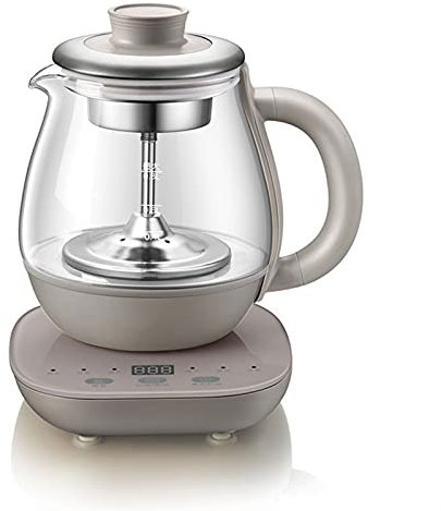 MEQXTIJ Bouilloires Électrique 0.8L Automatique Bouilloire électrique en Verre infuseur de thé ménage santé Pot théière bouillante Portable café Samovar Bouilloire