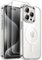 JETech 3 in 1 Magnetic Case for iPhone 15 Pro Max 6.7-Inch with 2 Pack Tempered Glass Screen Protectors, Compatible with MagSafe, Shockproof Bumper Phone Cover (Clear)