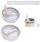 2PCS Tumbler Flip Straw Lid Replacement Fit for Stanley Quencher 40 oz, Leak-Proof, Reusable Tumbler Cover (Milky white)