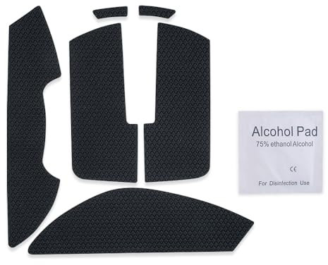 Cool patterns textures Grip Tape Compatible for Razer viper v3 pro grip tape Gaming Mouse (pure black)