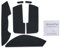 Cinta de agarre con texturas de patrones geniales compatible con Razer Viper v3 Pro Grip Tape Gaming Mouse (negro puro)