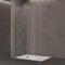 doporro Luxus Duschwand für Dusche Duschabtrennung 110x200cm Walk-In Dusche 10mm ESG-Sicherheitsglas Klarglas inkl. Nanobeschichtung Bremen02K