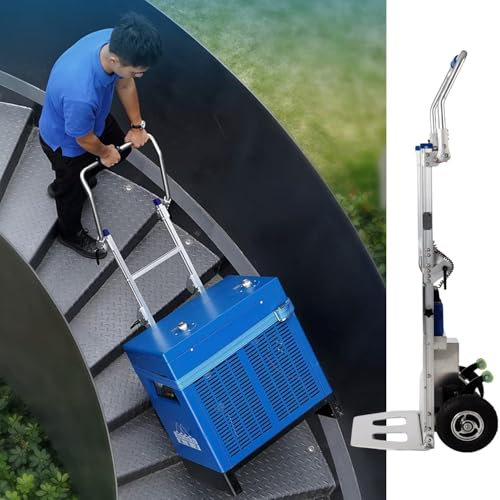 twostronking Faltbarer Elektrischer Treppensteigerwagen, Elektrischer Sackkarren, Maximale Belastung 200 Kg, Herausnehmbarer Akku, Geeignet Für Stufen Mit Einer Höhe Von Bis Zu 230 Mm