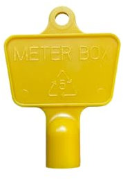 Meter Box Repair Kit Yellow Gas Meter Box Key | Durable Triangular Utility Electric, Water, & Gas Box Key – Sturdy Grip, Easy-to-Use Replacement Keys for Meter Box Repair Kit
