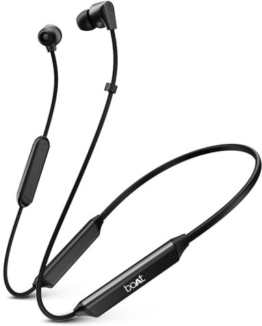 boAt Newly Launched Rockerz 150 Pro Bluetooth Neckband Earphones w/ 150hrs Playback, Dual EQ Modes, Crystal Bionic Sound by HiFi DSP 5, AI-ENx™ Technology, Dual Pairing,BEAST™ Mode,ASAP™ Charge(Black)